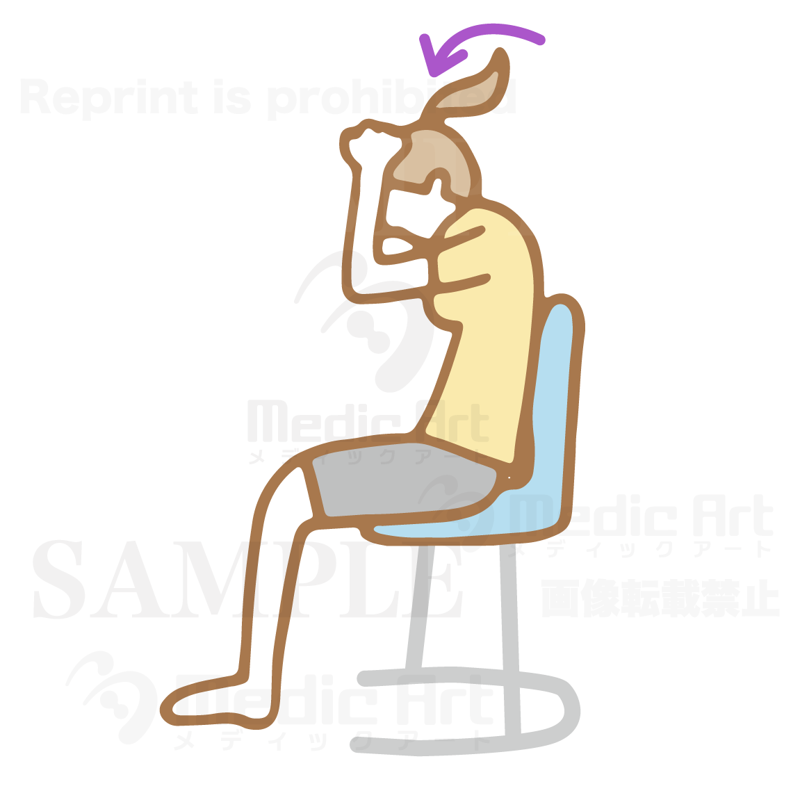 ストレッチ13：ワークタイムののストレッチ5：首の後ろ編