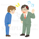 課長に怒られているサラリーマン1