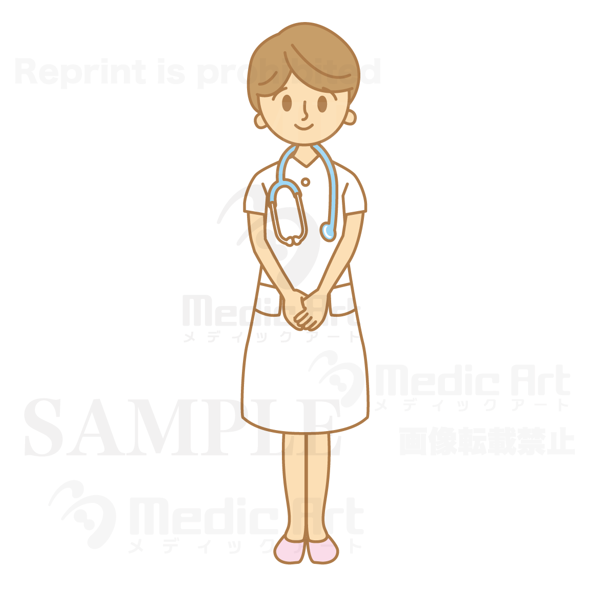 Woman's doctor who are greeting a patient. 2