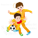 Clashing during playing soccer!「Ouch」(Sports:succer3)