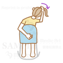 ワークタイムののストレッチ4：背中から首編