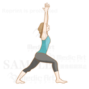 戦士（英雄）のポーズ［ヨガ］