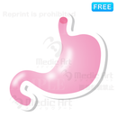 Lovely button icon of stmach /F2