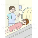 CT検査を受けている患者さん（コンピューター断層撮影法 Computed Tomography：CT)