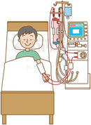 血液透析を受けている患者さん