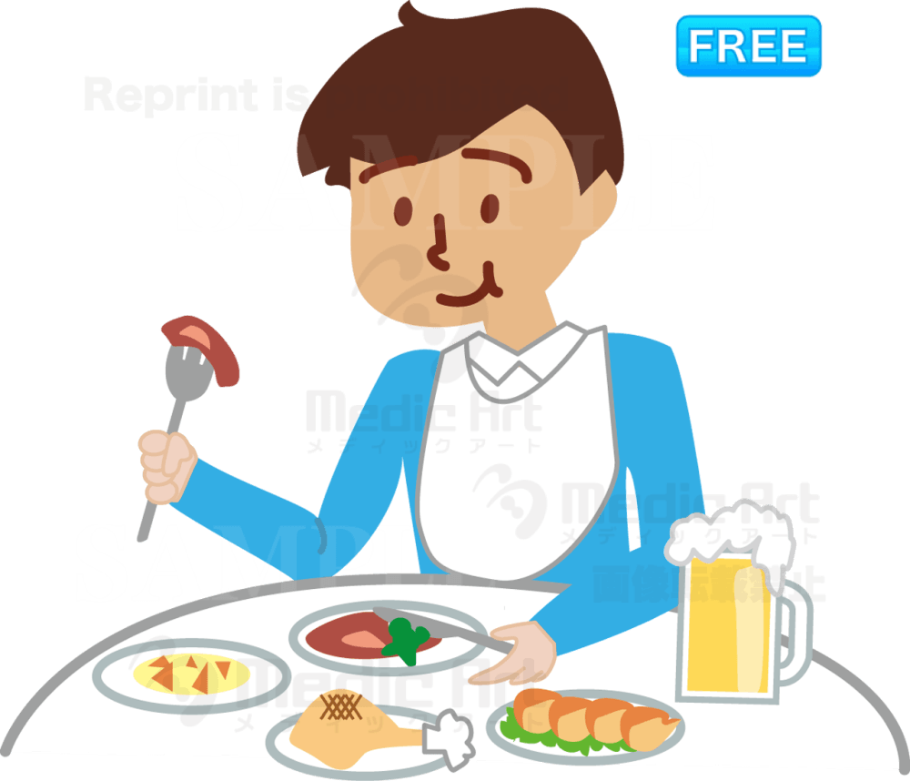 A boy who are eating as much as possible. 