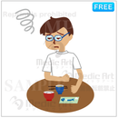 A man who are too exhausted and doesn't feel like eating. 