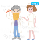 カルテを見る医師