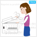 A secretary who is taking copies at the office