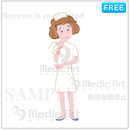 首をかしげて悩む看護師