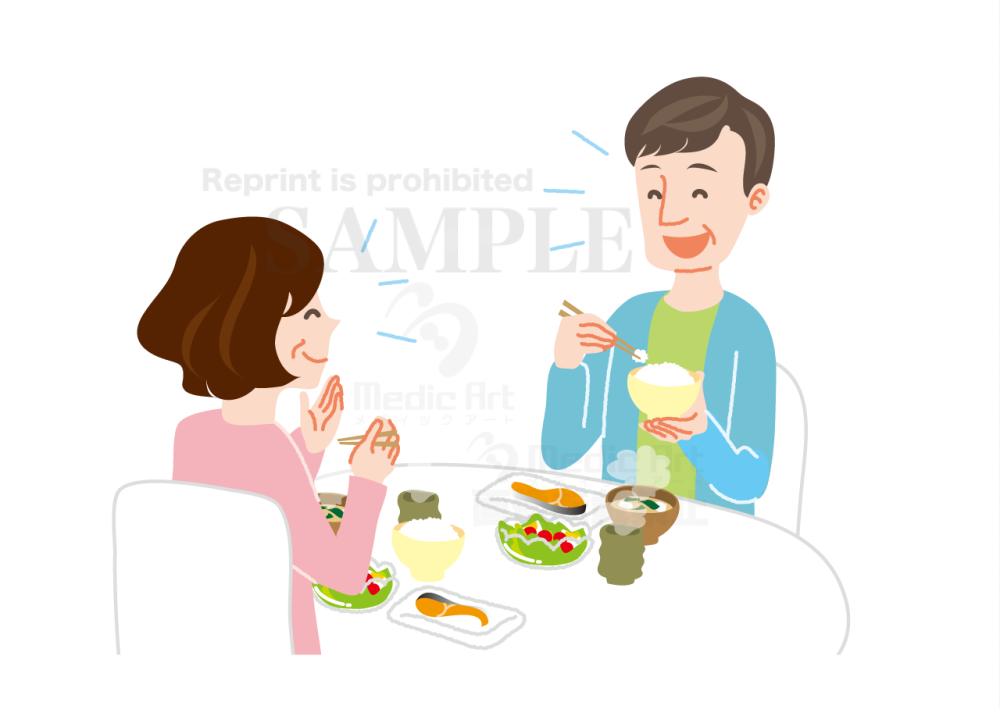 Pleasant dinner of a married couple