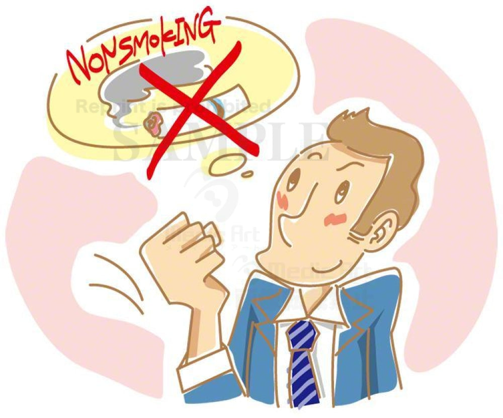 A business man who decided to refrain smoking for his health