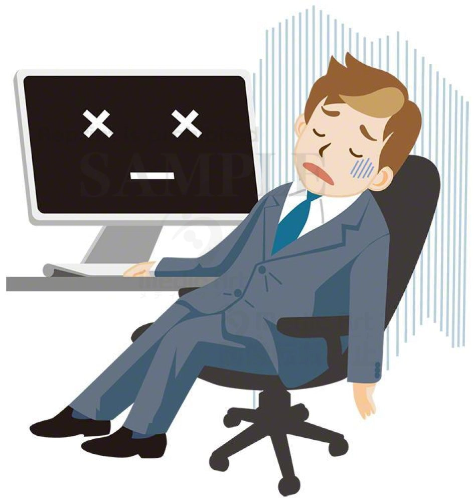 A salaried worker who are exhausted