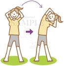 体側のストレッチ