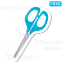 事務用のはさみのアイコン