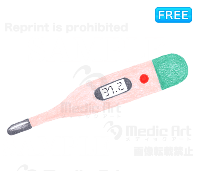 Free drawing-like Illustration of design of thermometer/F3