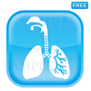 呼吸器の青いボタンアイコン