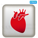 心臓のシンプルなボタンアイコン