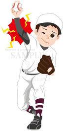 野球で右ひじを痛めた青年（野球肘）