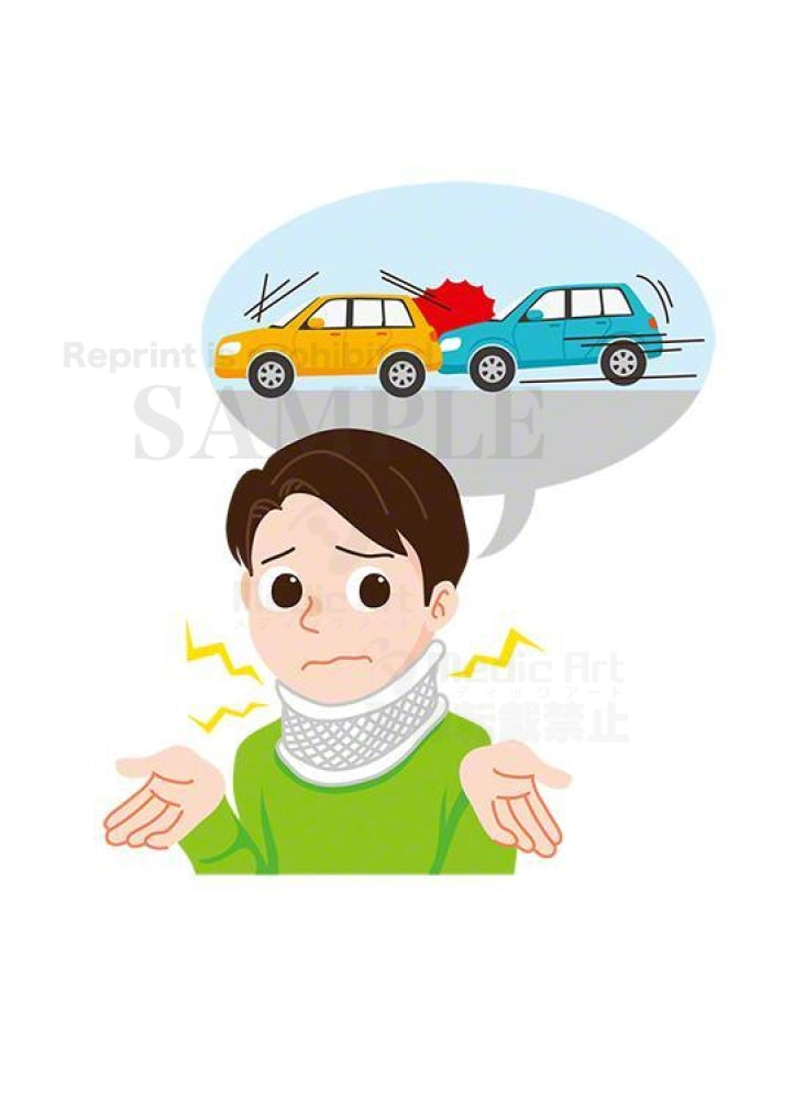 The man who suffers from a whip symptom by car crash1
