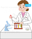 実験をしている研究員